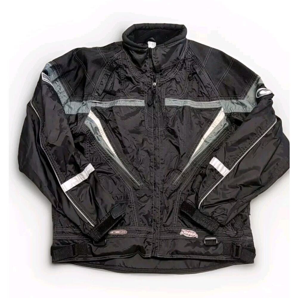 Striker Vertigo Nylon Jacket Men’s Motorcycle Ultraguard Reflective XL Blackf